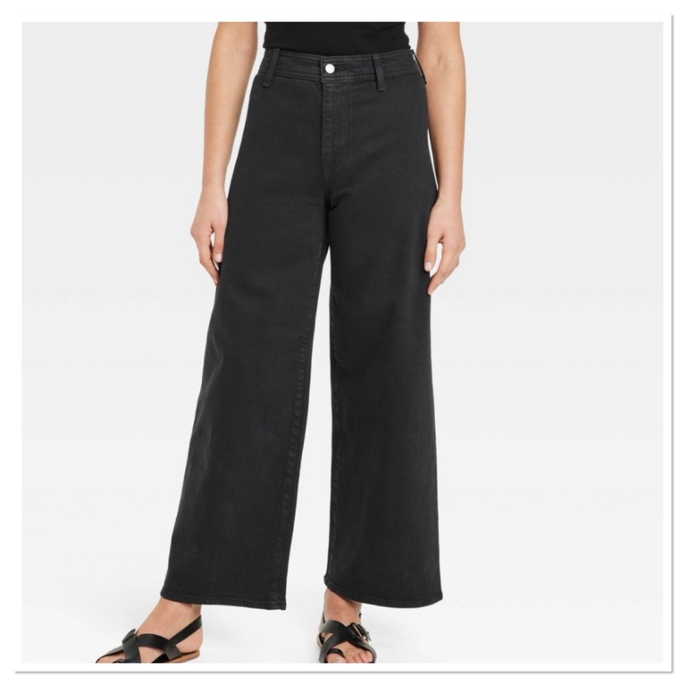 Women’s High Rise Sailor Wide Leg Ankle Jeans Universal Thread